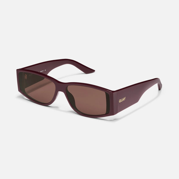 QUAY Not My Fault Sunglasses - Pinot/Brown