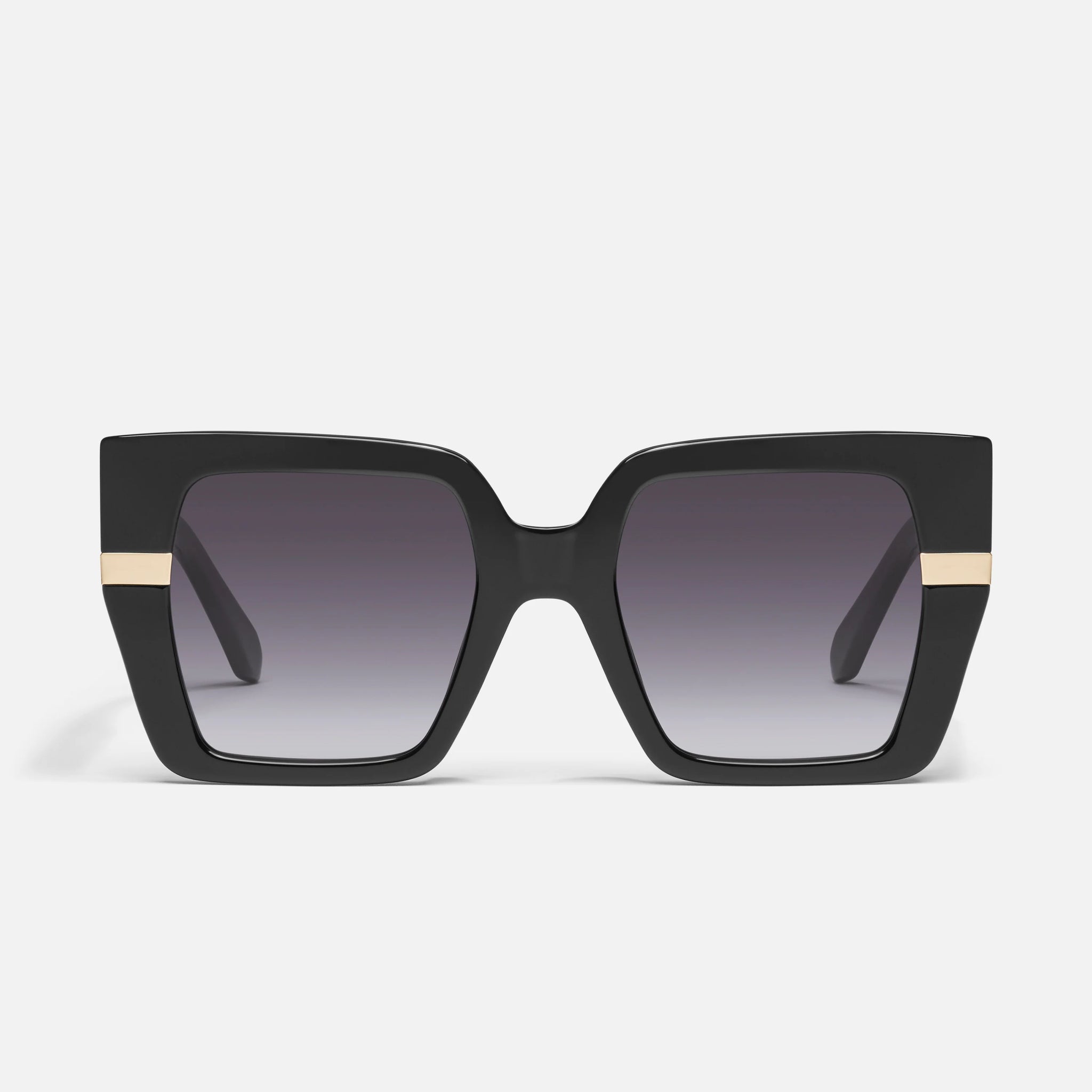 QUAY Notorious Sunglasses - Black/Smoke