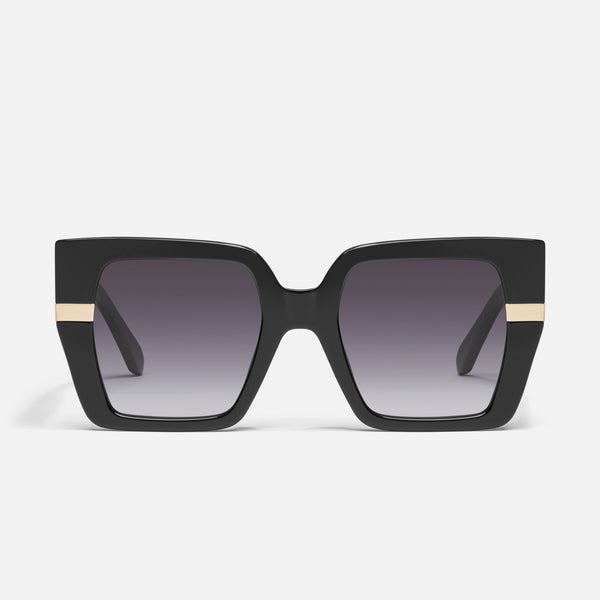 QUAY Notorious Sunglasses - Black/Smoke