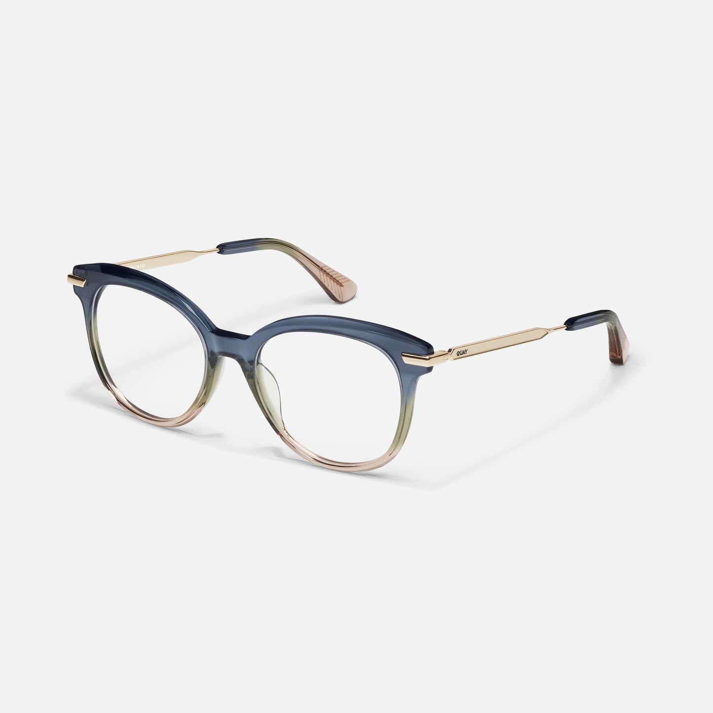 QUAY Pencil Me In Optical Eyeglasses - Navy Moss Doe (Exclusively In-Store)