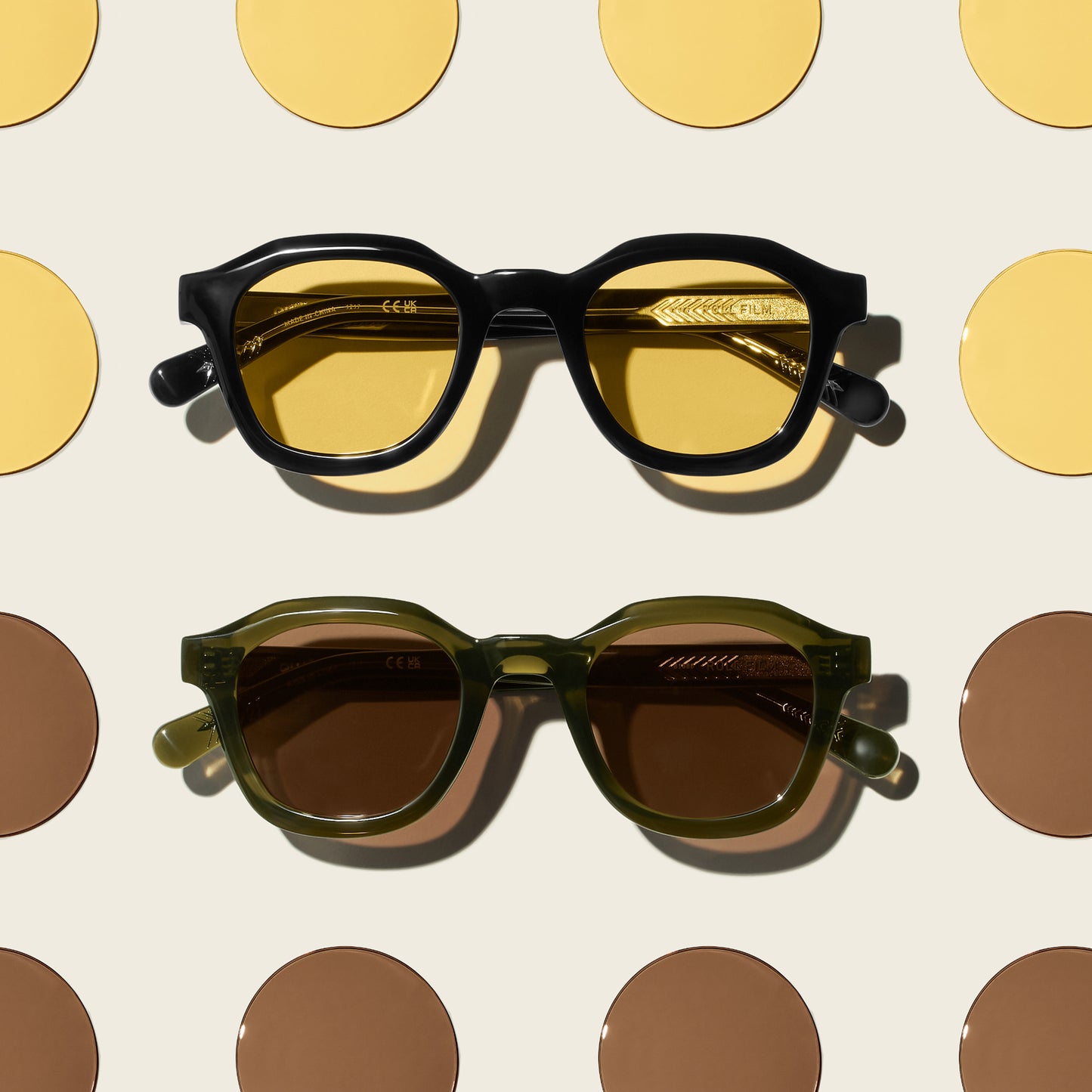 QUAY Roll Film Sunglasses - Olive/Brown
