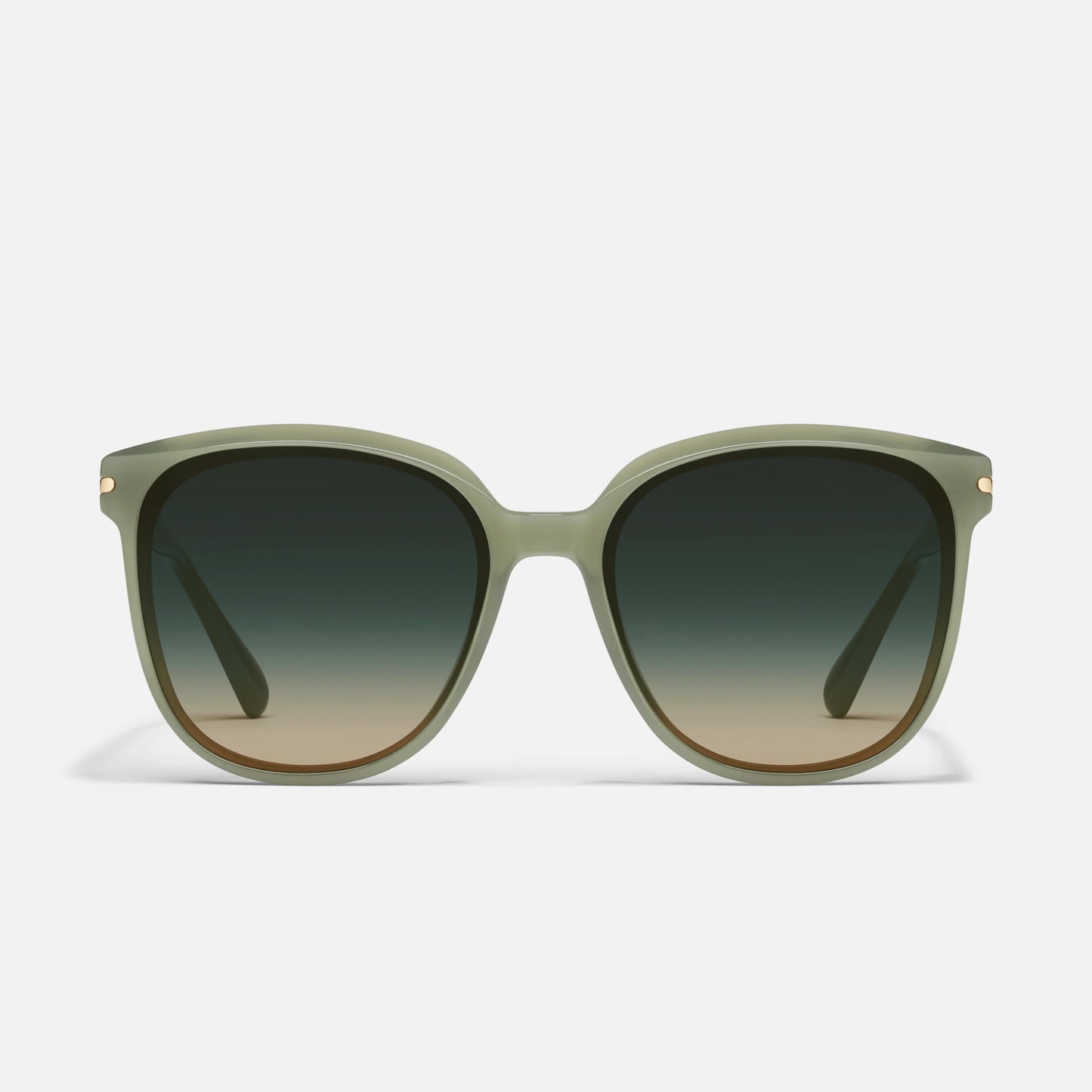 QUAY Rent Free Sunglasses - Jade/Palm Taupe