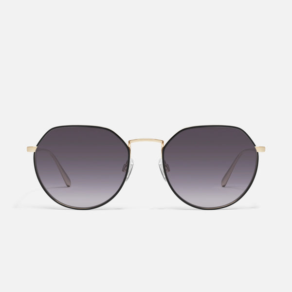 QUAY (The SZA Edit) Rooftop Sunglasses - Black Gold/Smoke