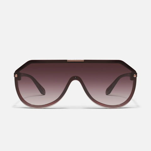 QUAY Showbiz Sunglasses - Chocolate/Dark Chocolate