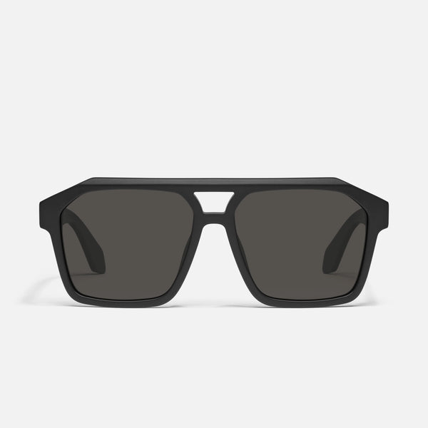QUAY Soundcheck Sunglasses - Matte Black/Black Polarized