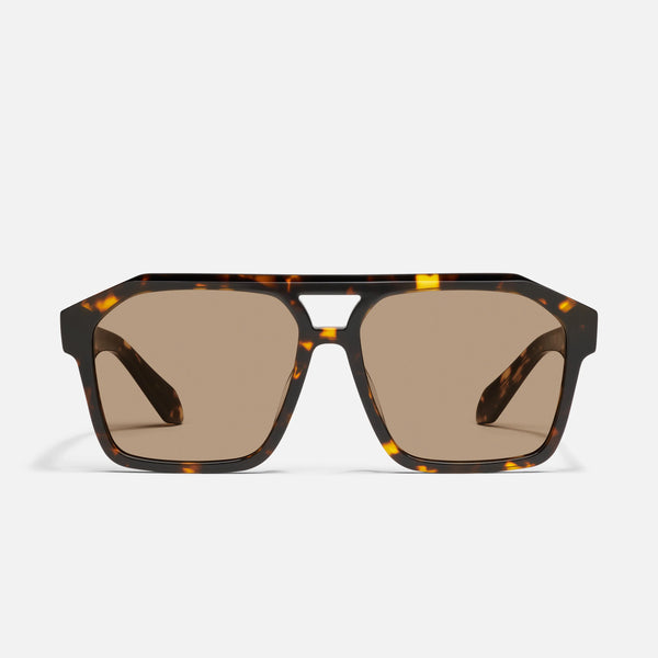 QUAY Soundcheck Sunglasses - Tortoise Yellow/Tan