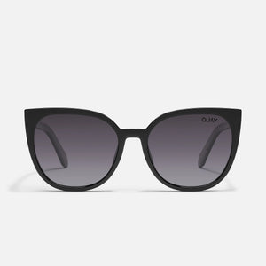 QUAY Staycation Sunglasses - Black/Smoke Polarized