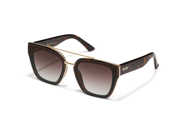 QUAY Sweet Talker Sunglasses - Neutral Tort/Brown (Exclusive Colourway)