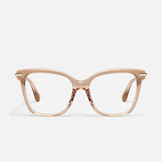 QUAY Tell All Optical Eyeglasses - Oat (Exclusively In-Store)