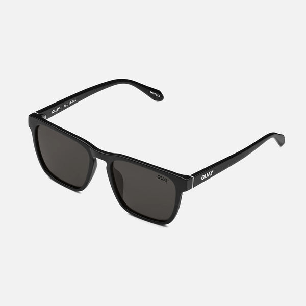 QUAY Unplugged Sunglasses - Black/Black Polarized