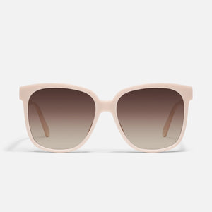 QUAY Wide Awake Sunglasses - Champagne /Brown