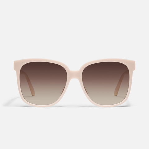 QUAY Wide Awake Sunglasses - Champagne /Brown