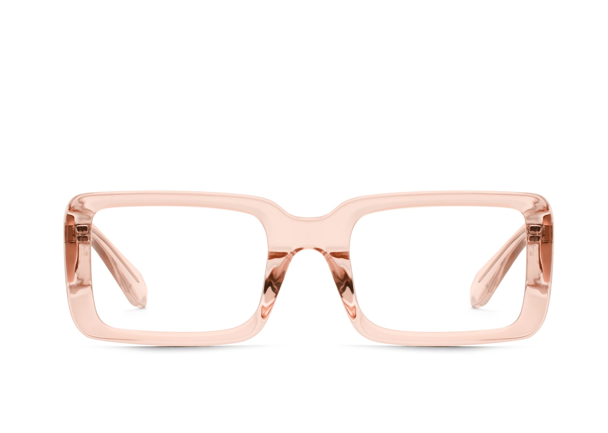 QUAY Yada Yada Blue Light Glasses - Champagne/Clear