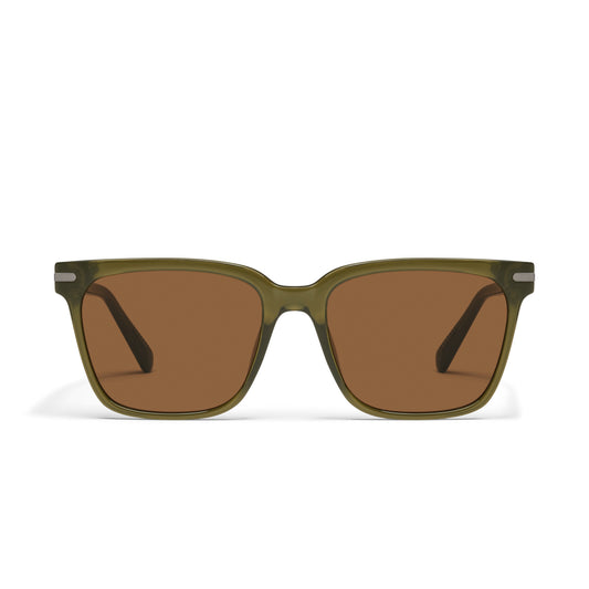 QUAY Recap Sunglasses - Olive/Brown