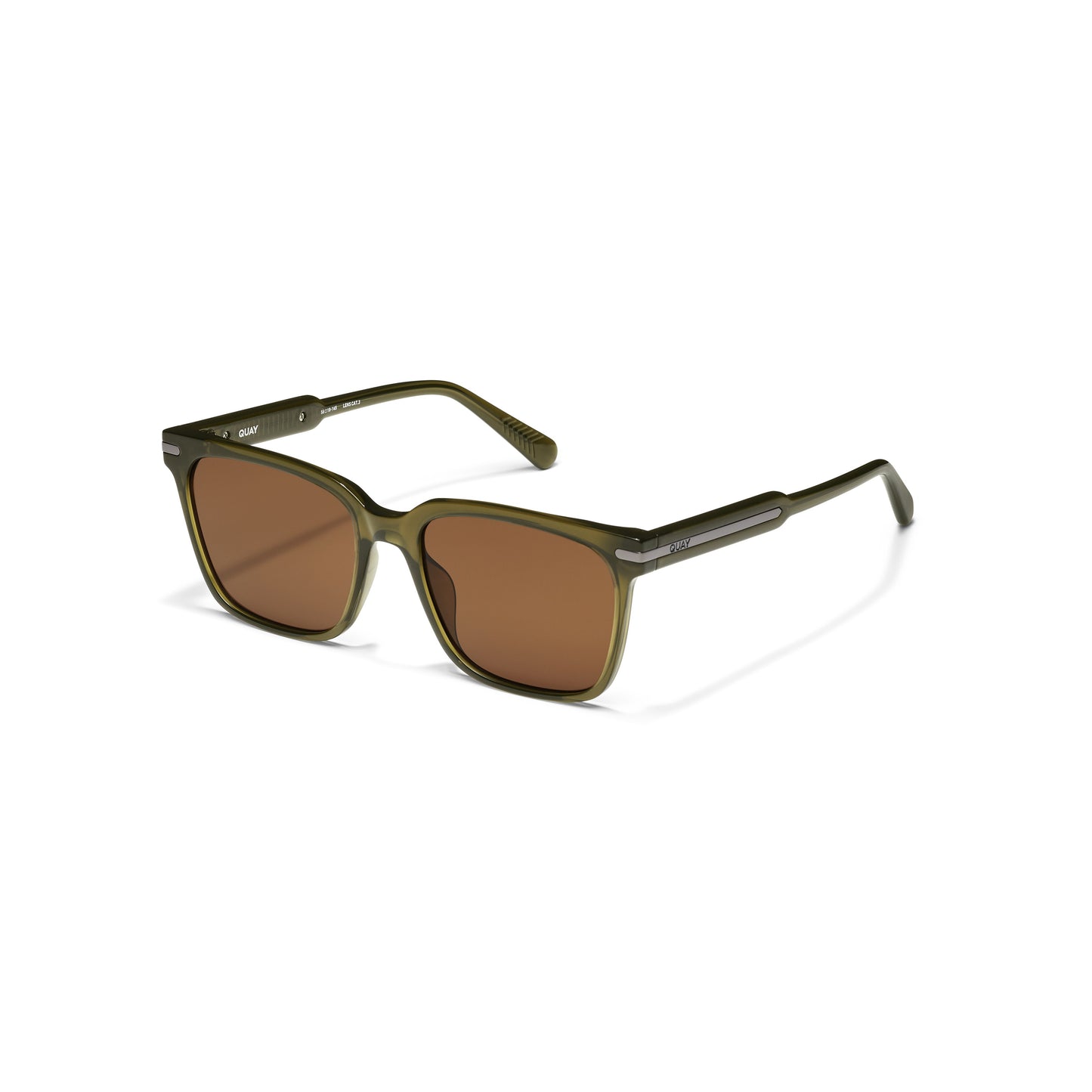 QUAY Recap Sunglasses - Olive/Brown
