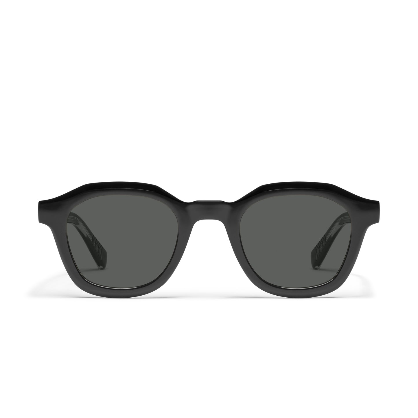 QUAY Roll Film Sunglasses - Black/Smoke Polarized