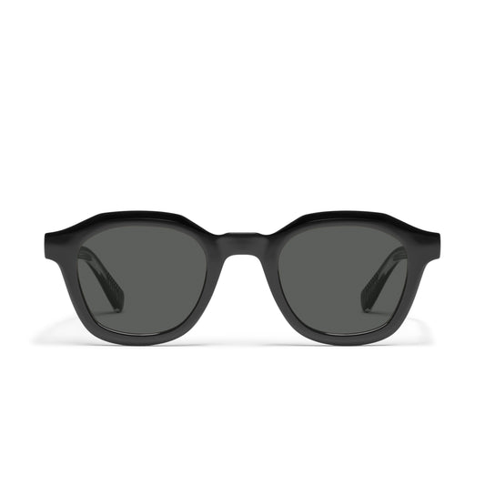 QUAY Roll Film Sunglasses - Black/Smoke Polarized
