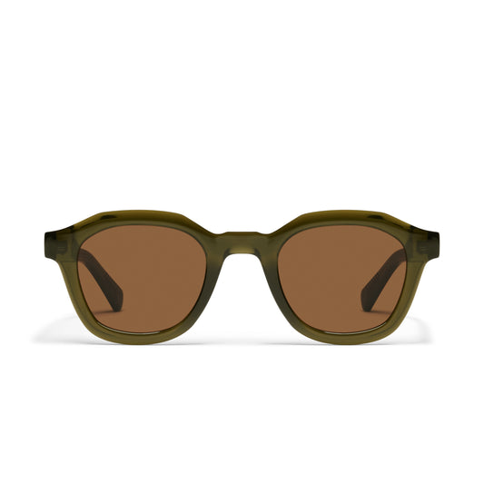 QUAY Roll Film Sunglasses - Olive/Brown