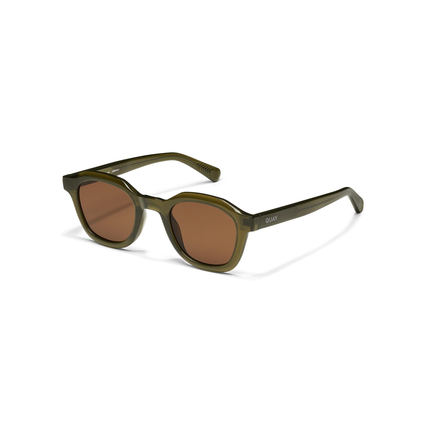 QUAY Roll Film Sunglasses - Olive/Brown
