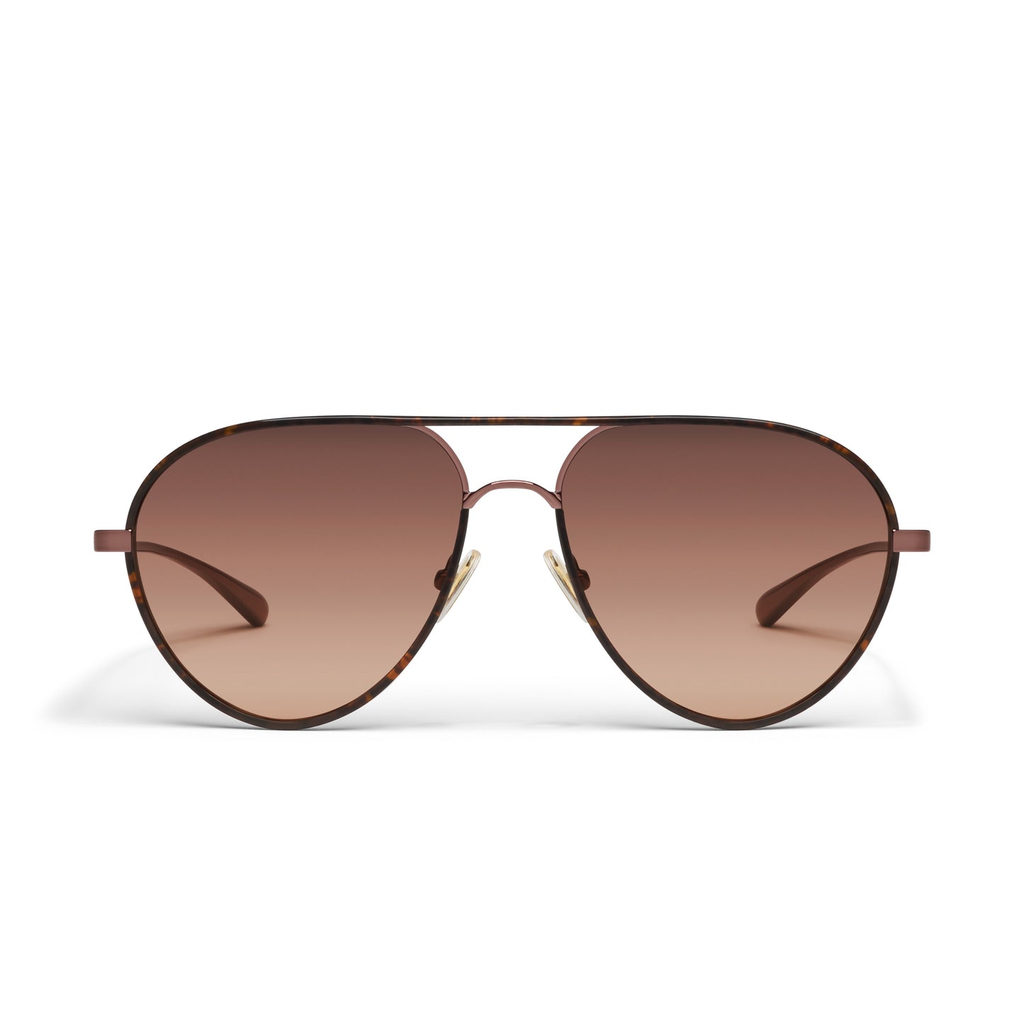 QUAY Say Less Sunglasses - Dark Tort/Brown Fawn