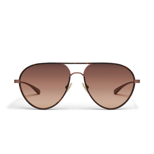 QUAY Say Less Sunglasses - Dark Tort/Brown Fawn