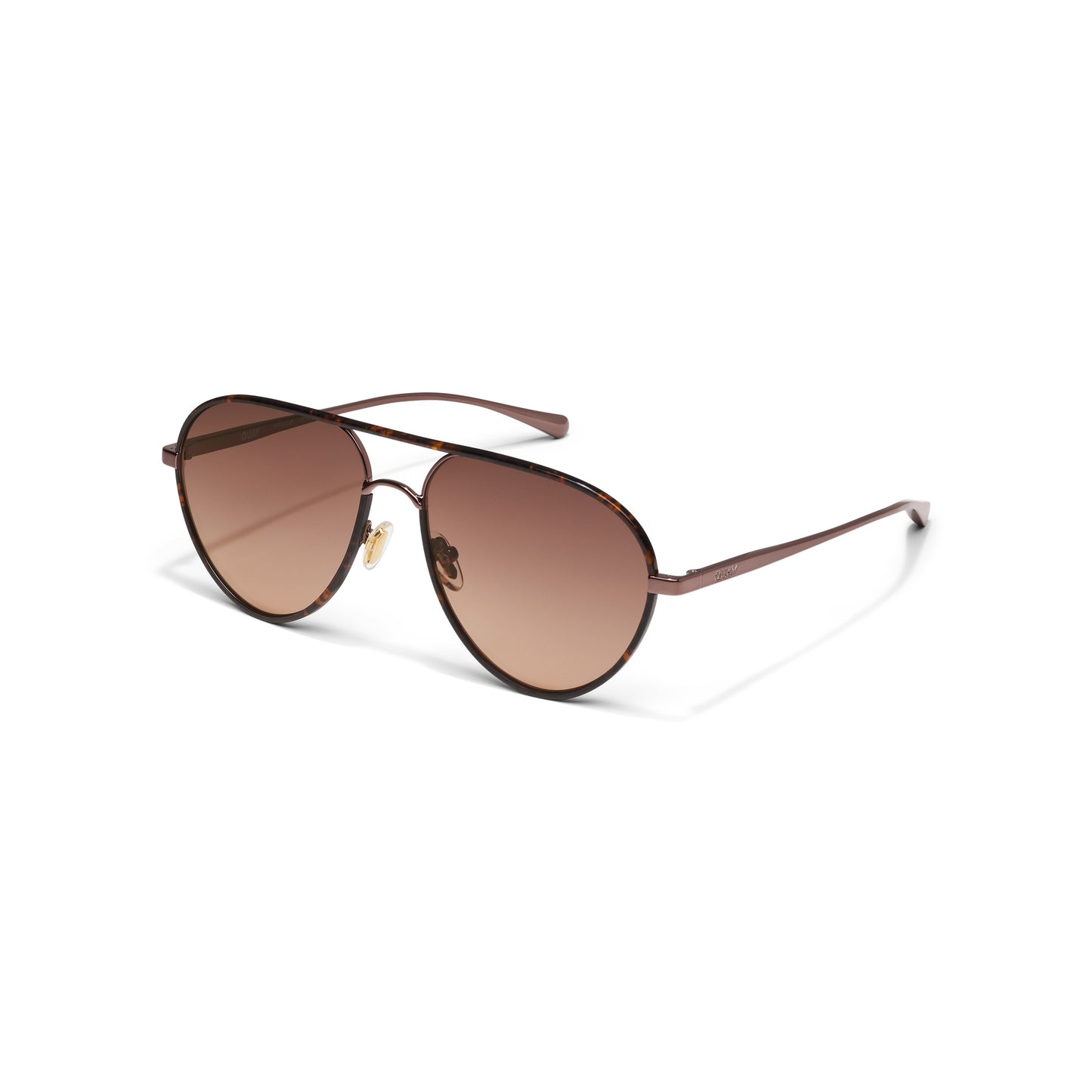 QUAY Say Less Sunglasses - Dark Tort/Brown Fawn