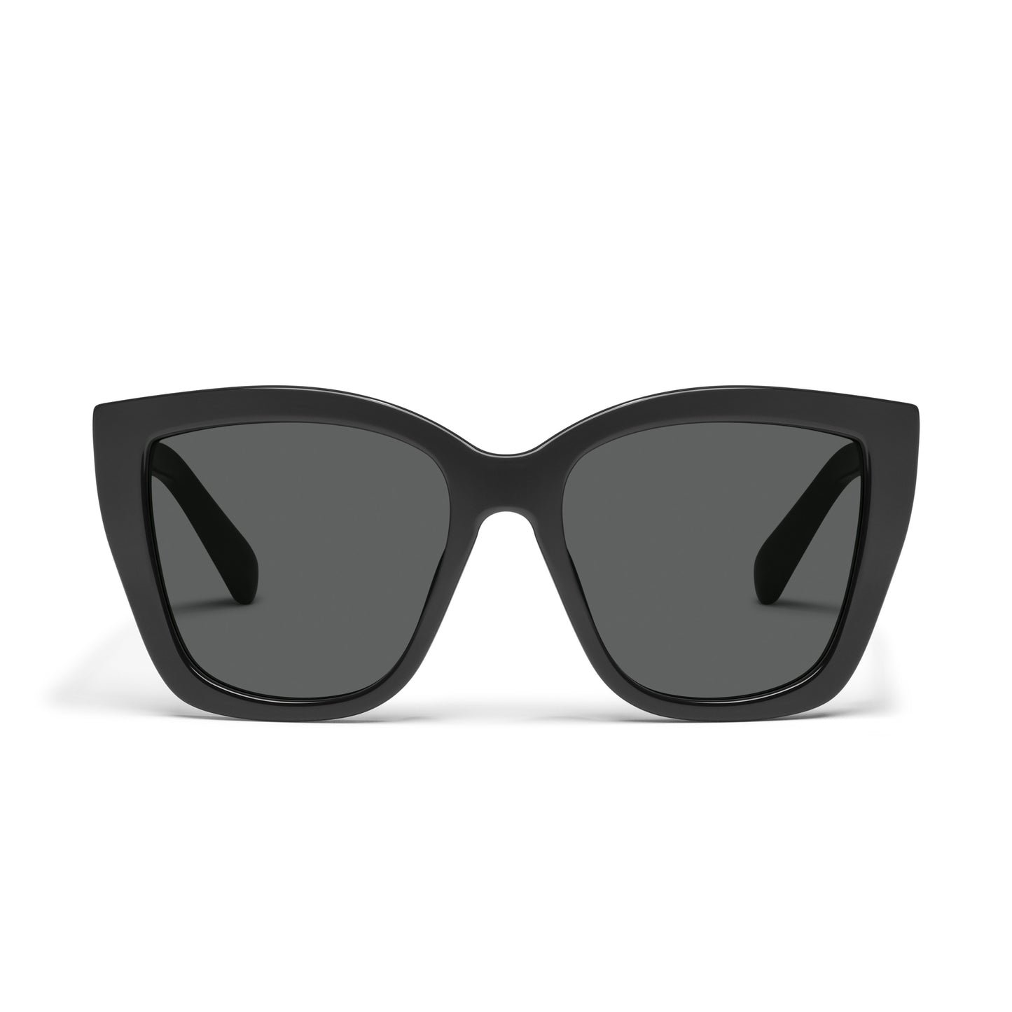 QUAY See Ya Sunglasses - Black/Smoke Polarized