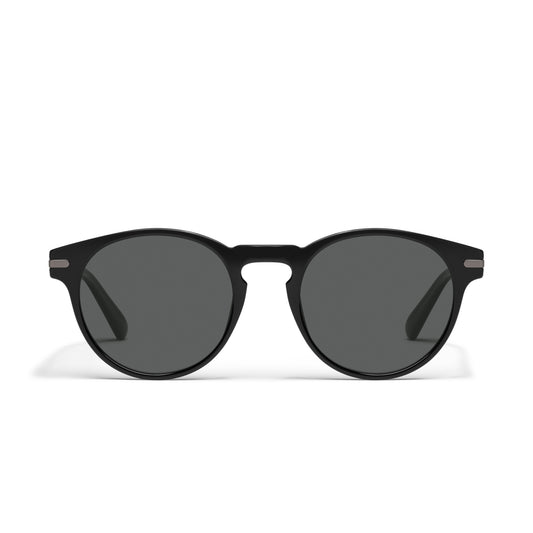 QUAY Slow Mo Sunglasses - Black/Smoke Polarized