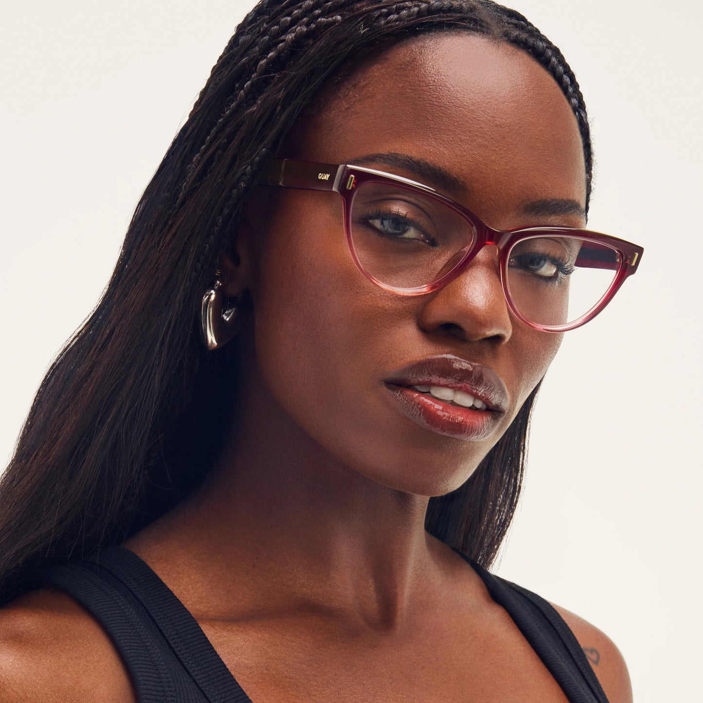 QUAY So Shy Optical Eyeglasses - Rouge Ombre (Exclusively In-Store)