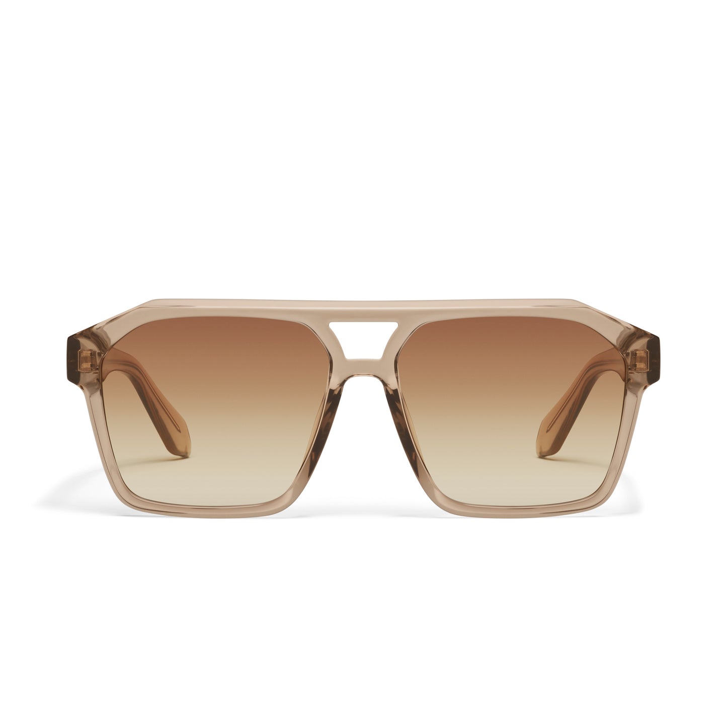 QUAY Soundcheck Sunglasses - Sand/Sepia