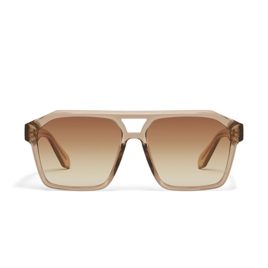 QUAY Soundcheck Sunglasses - Sand/Sepia