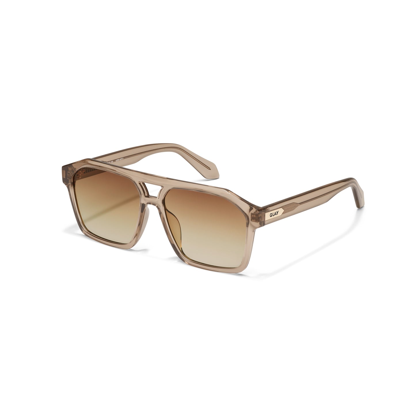 QUAY Soundcheck Sunglasses - Sand/Sepia
