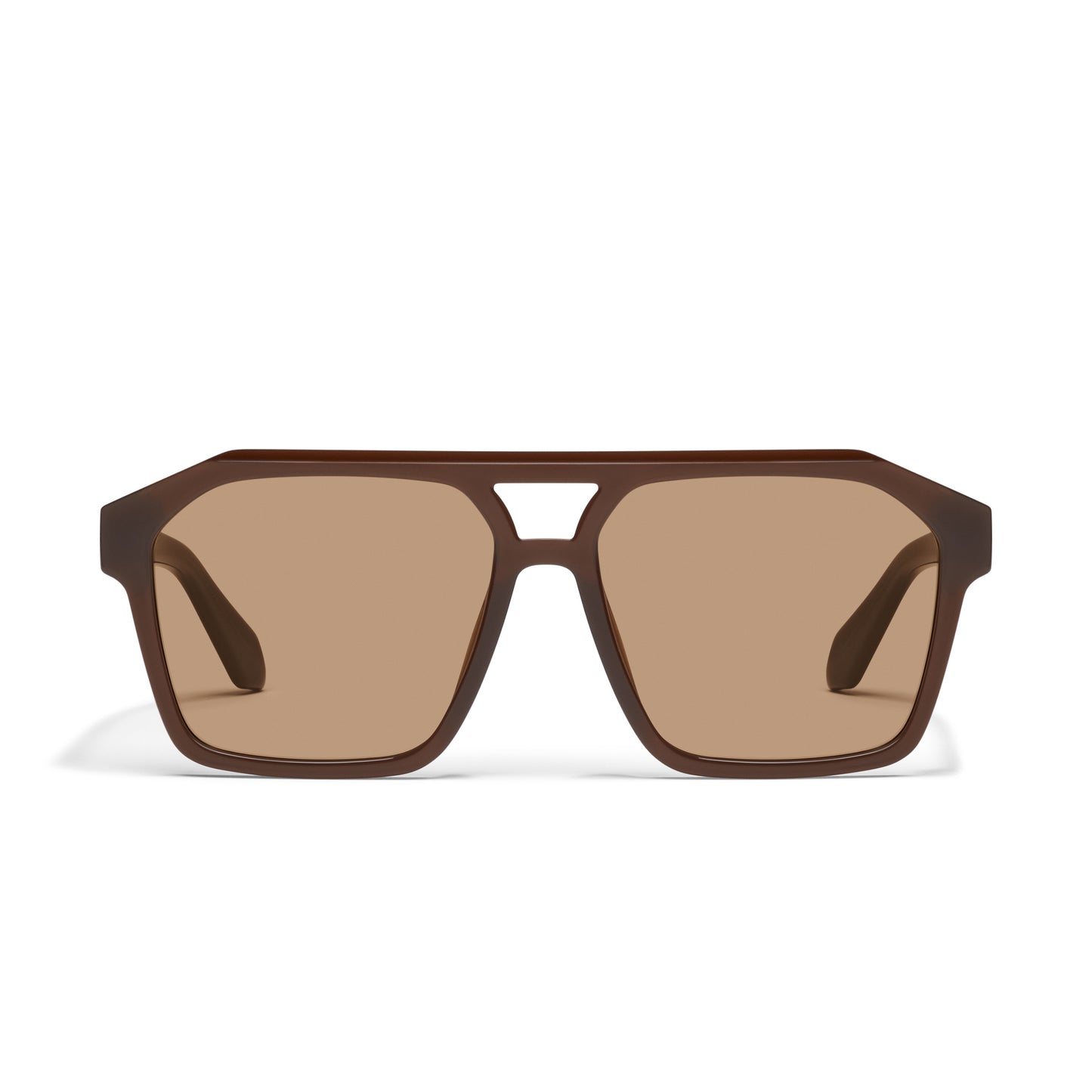 QUAY Soundcheck Sunglasses - Dark Brown/Tan