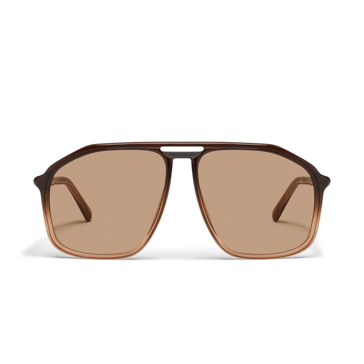 QUAY Studio Sesh Sunglasses - Sepia Ombre/Tan