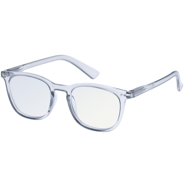 The Book Club "The Whirl" Blue Light Reading Glasses - Pewter