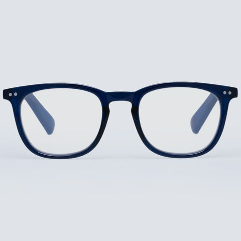 The Book Club "The Whirl" Blue Light Reading Glasses - Ink