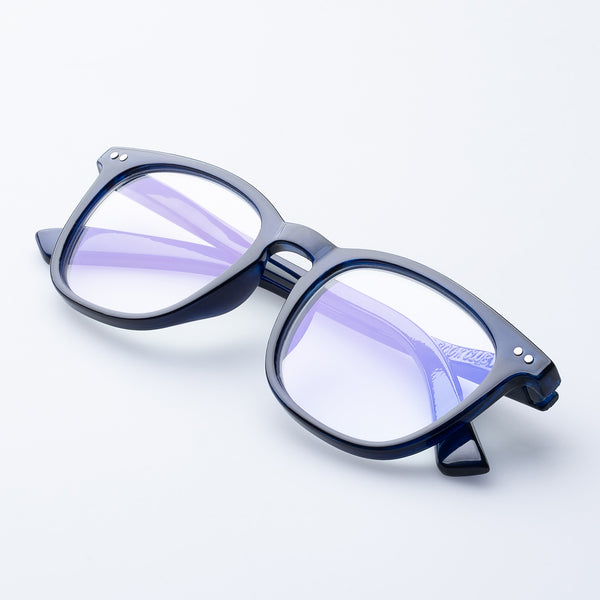 The Book Club "The Whirl" Blue Light Reading Glasses - Ink
