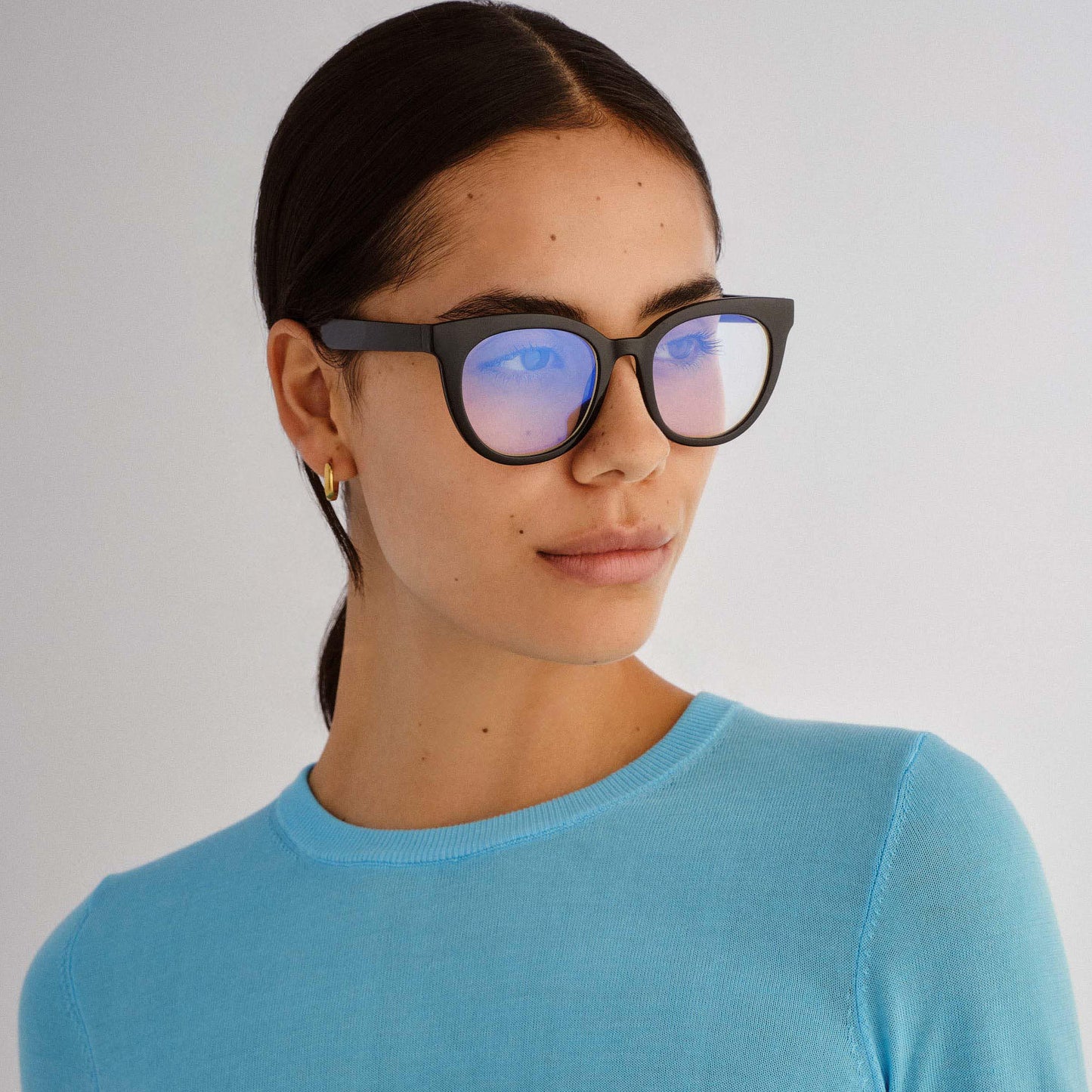 The Book Club "Tongue Teaching" Blue Light Reading Glasses - Black