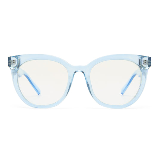 The Book Club "Tongue Teaching" Blue Light Reading Glasses - Sky