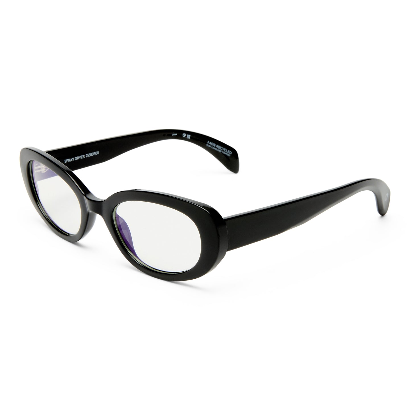 The Book Club "Spray Dryer" Blue Light Reading Glasses - Black
