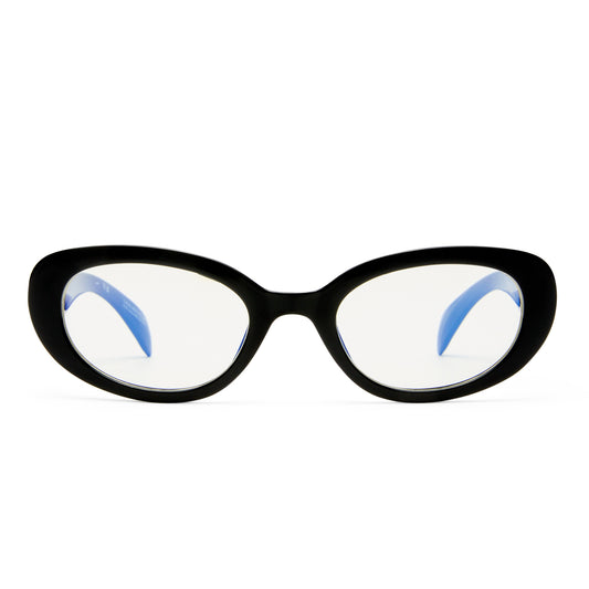 The Book Club "Spray Dryer" Blue Light Reading Glasses - Black