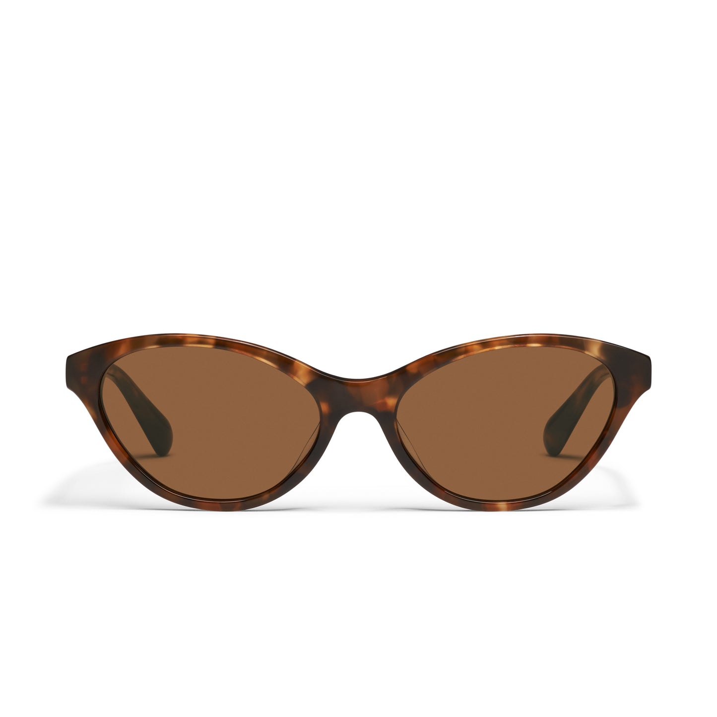 QUAY Talk Nice Sunglasses - Amber Tort/Brown