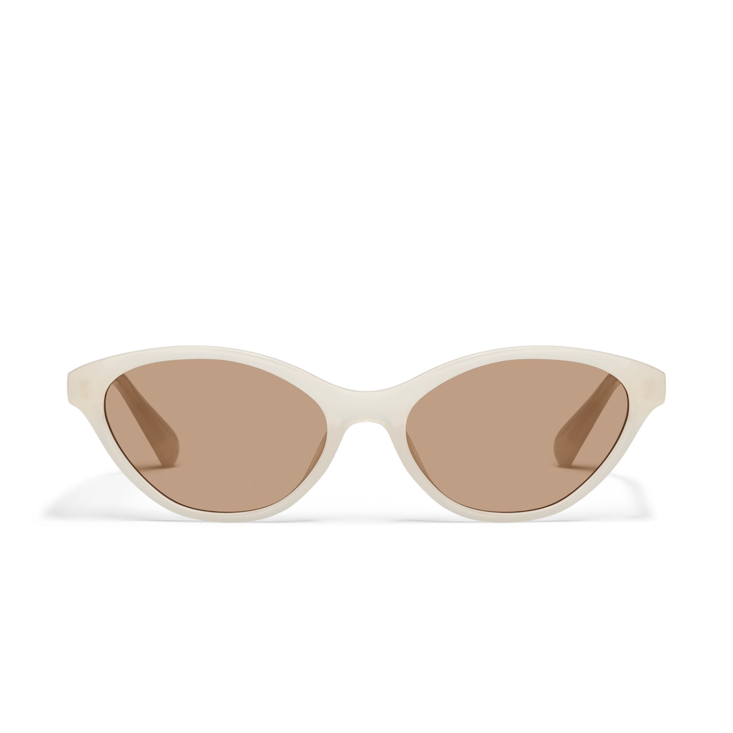 QUAY Talk Nice Sunglasses - Bone/Tan