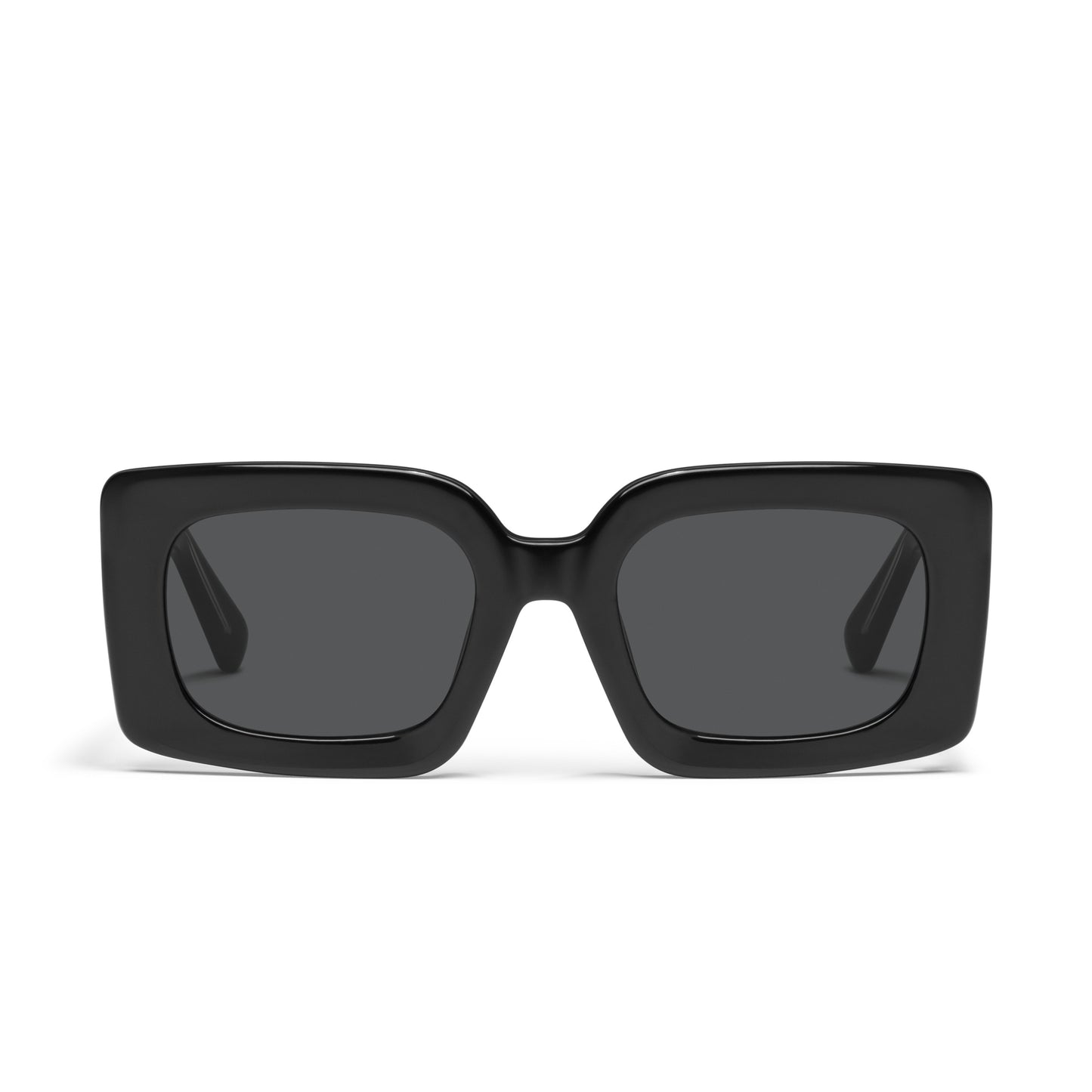 QUAY Talk Show Sunglasses - Black/Smoke