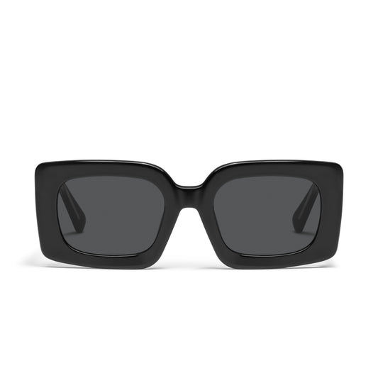 QUAY Talk Show Sunglasses - Black/Smoke
