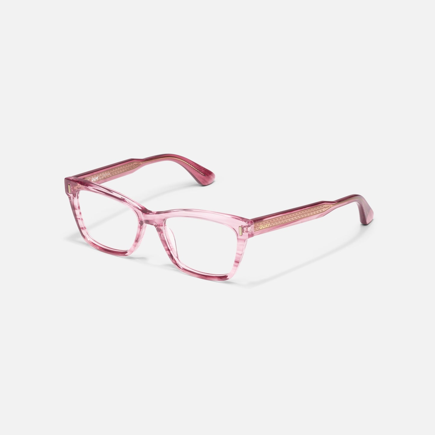 QUAY Trust Me Optical Eyeglasses - Pink Demi (Exclusively In-Store)