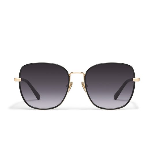 QUAY Uptown Sunglasses - Black Gold/Smoke