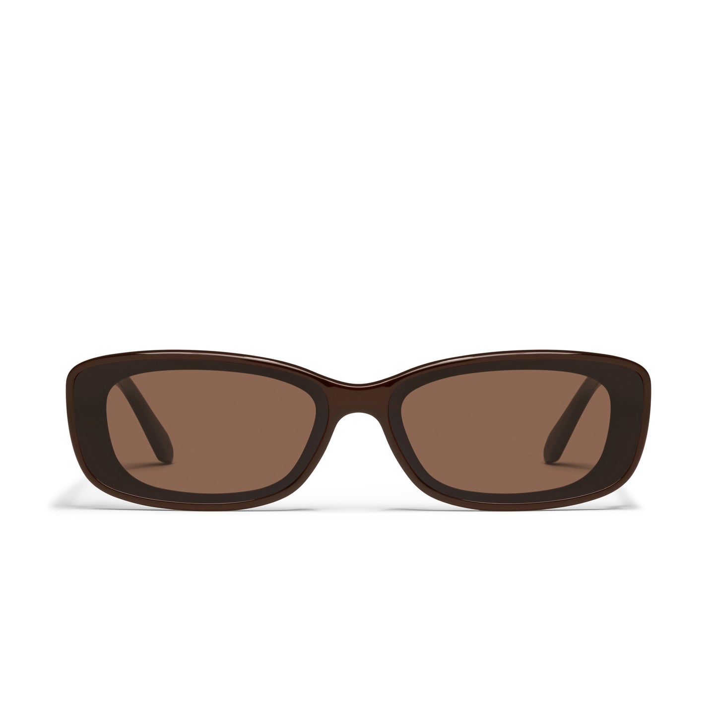 QUAY Vibe Check Sunglasses - Chocolate/Brown