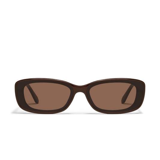 QUAY Vibe Check Sunglasses - Chocolate/Brown