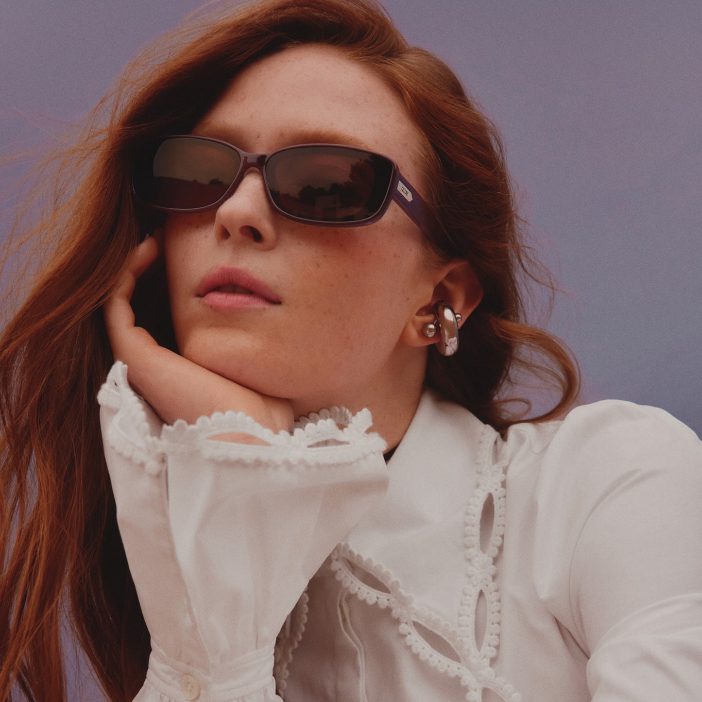 QUAY Vibe Check Sunglasses - Chocolate/Brown